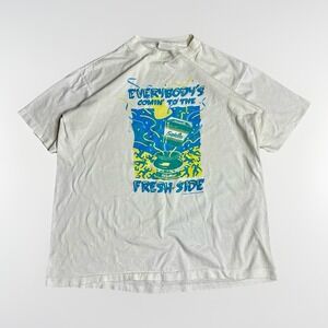 Vintage 1992 Salem Cigarettes T Shirt Mens XL White Fresh Side Made USA Single